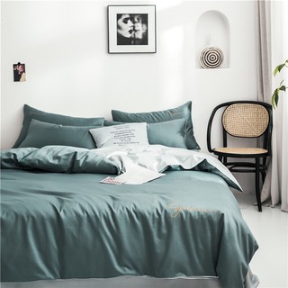 Bộ chăn ga gối chất cotton lụa sumoi 4 món