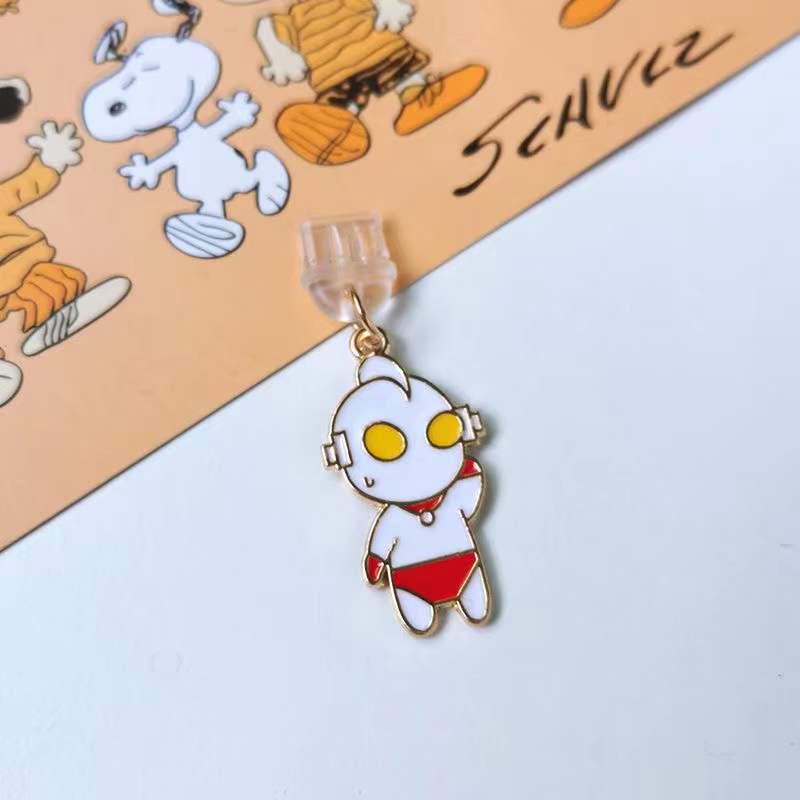 Nút Bịt Chống Bụi Phích Cắm Sạc type-c Hình Ultraman Cho Điện Thoại Apple iphone