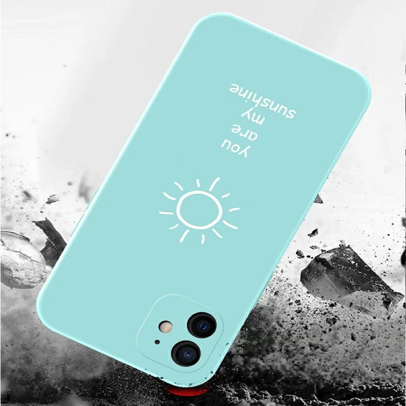 Ốp Lưng Silicone Siêu Mỏng Hình Vuông Có Dây Đeo Cho Iphone 12 11 Pro Xs Max Se Xr X 8 7 Plus | BigBuy360 - bigbuy360.vn