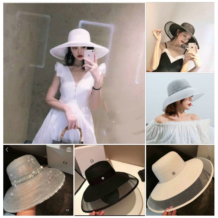 Mũ Cói Vành Rộng Độc Lạ, Mũ Đi Biển sang chảnh