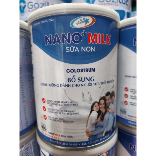 sữa nano milk 3 tuổi+ 400g/data 7/2022