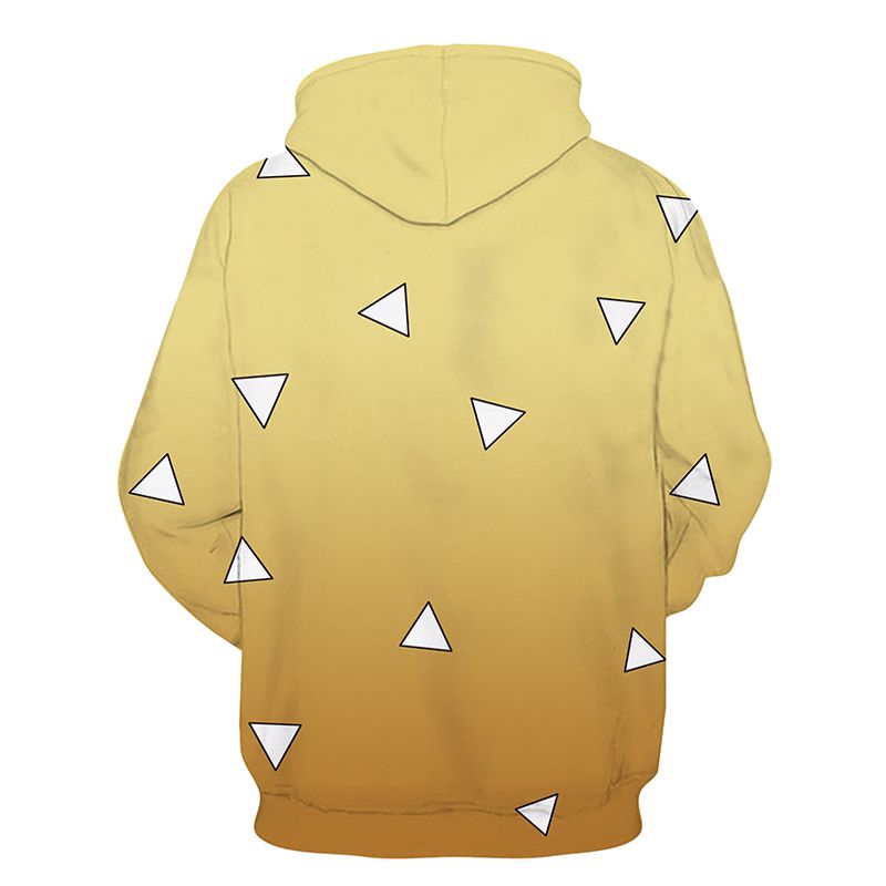 Áo khoác hoodie hóa trang nhân vật Zenitsu trong phim anime Kimetsu No Yaiba | BigBuy360 - bigbuy360.vn