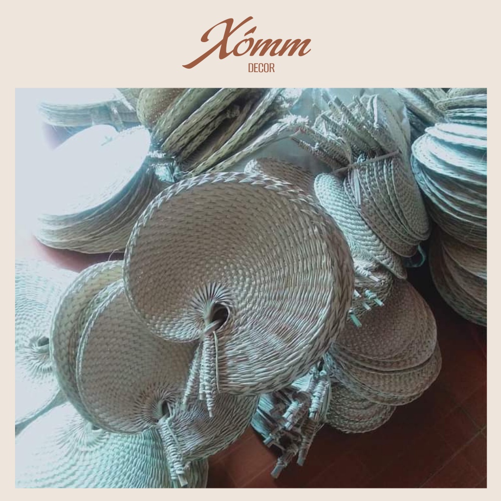 Quạt nan lá cọ, mây tre đan cầm tay truyền thống hanmade , trang trí tết , treo tường, decor phòng - Chuyên sỉ sll
