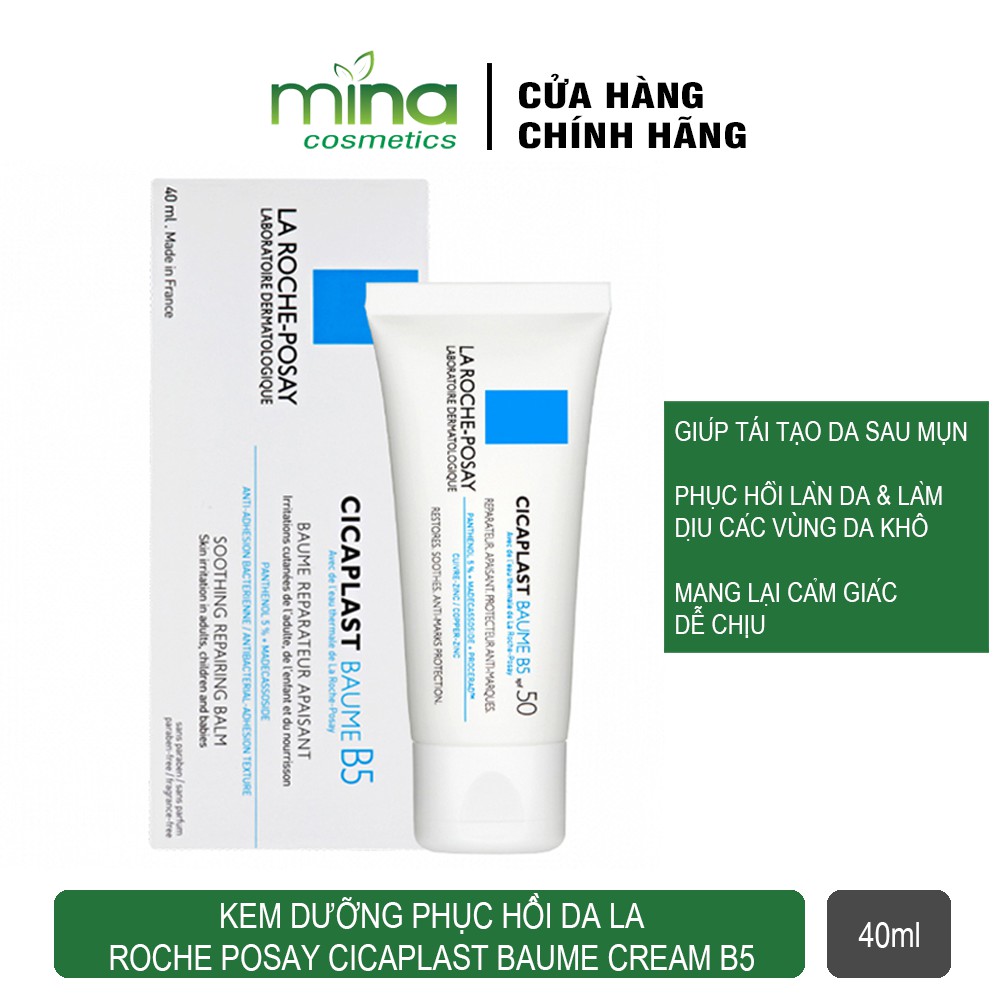 Kem Dưỡng Phục Hồi Da La Roche Posay Cicaplast Baume Cream B5