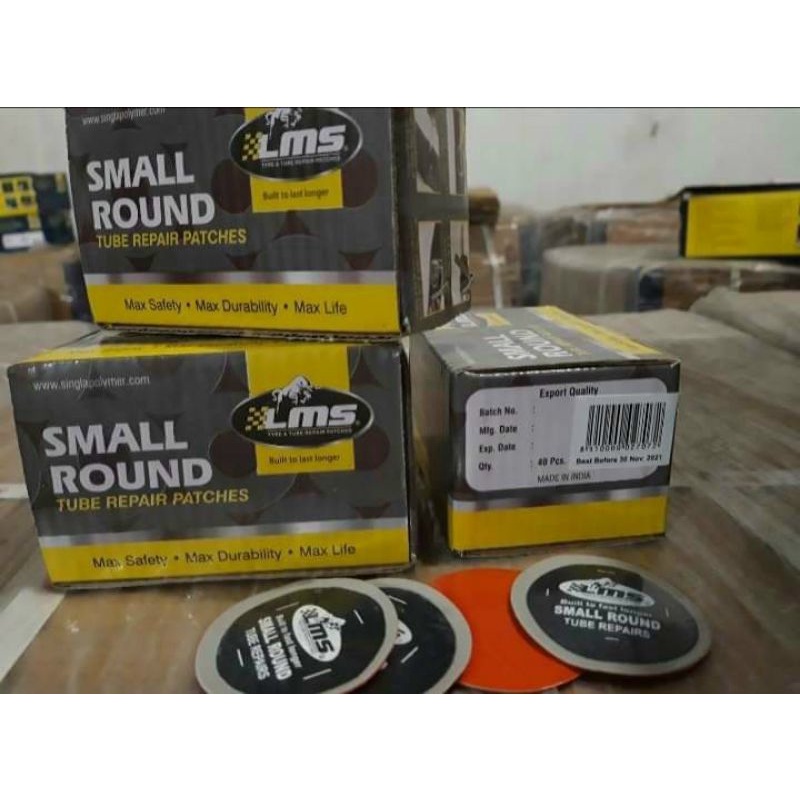Hộp Miếng vá LMS dành cho xe ô tô và xe máy small ruound