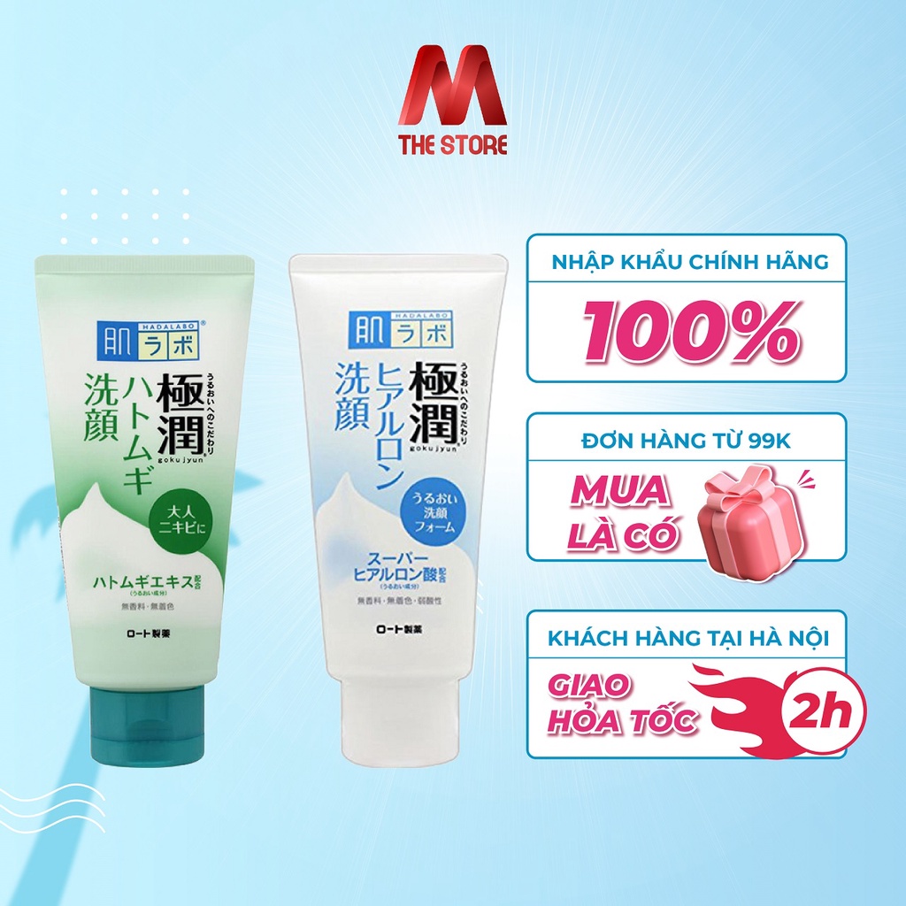 Sữa rửa mặt Hada Labo Gokujyun Face Wash tuýp 100g