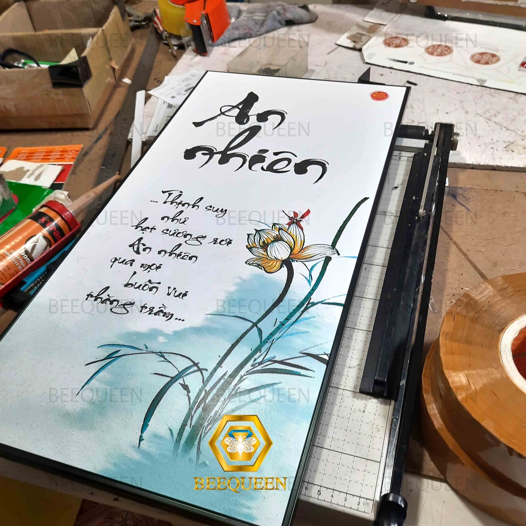 Tranh Thư Pháp Chữ An Nhiên  -Thư Pháp Nghệ Thuật Việt Nam