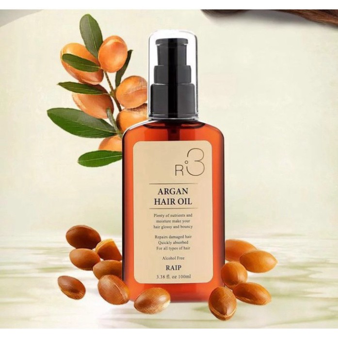 Tinh Dầu Dưỡng Tóc Bóng Mượt Raip R3 Argan Hair Oil 100ml Y50