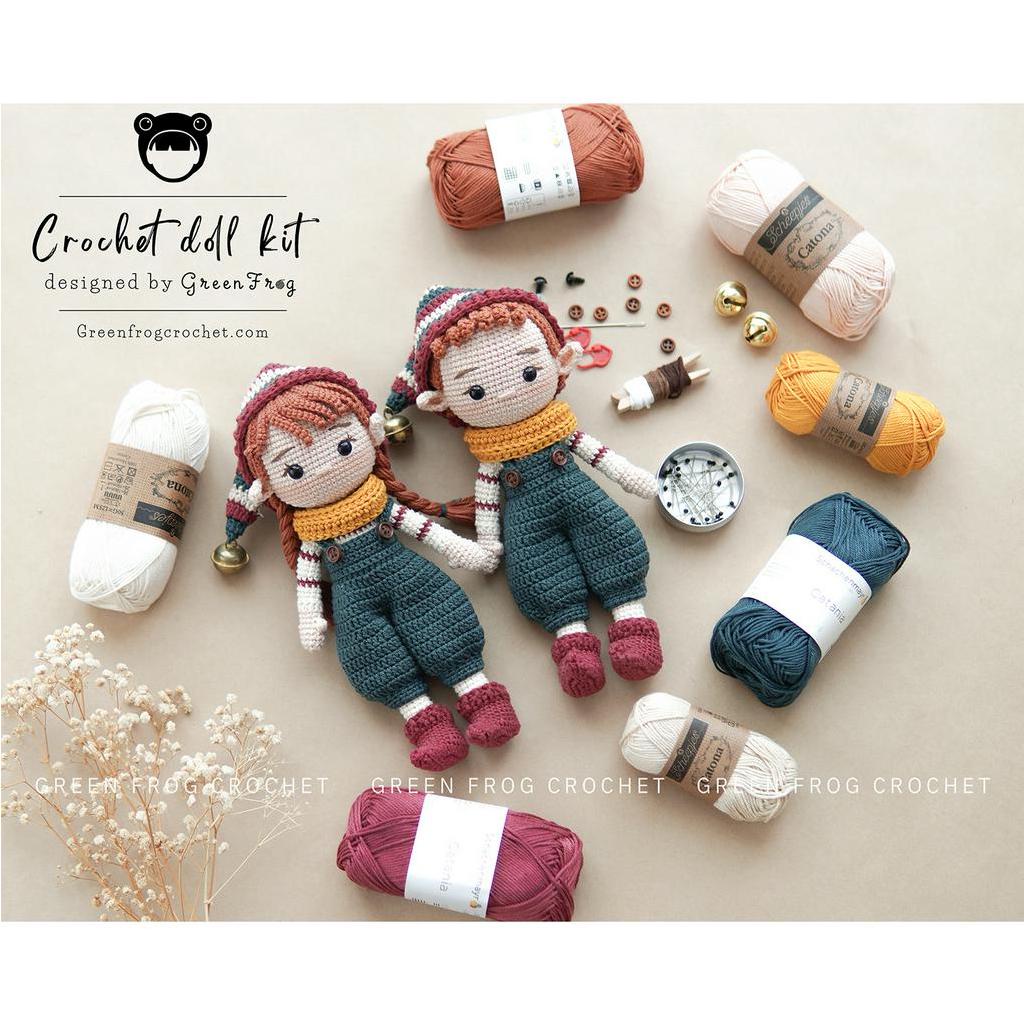Set len Christmas Elves kèm hướng dẫn in màu