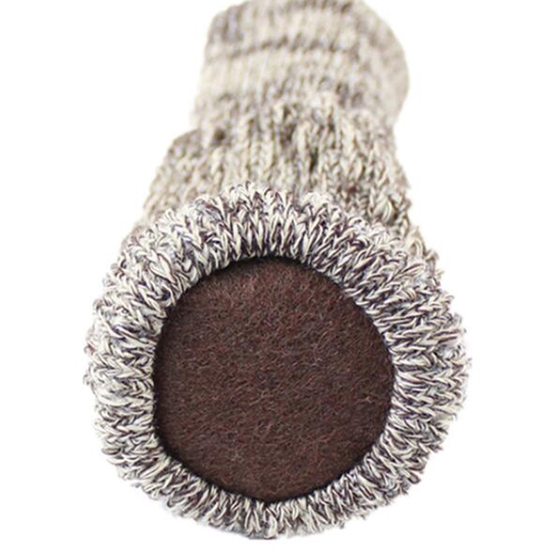 Bộ 4 Vỏ Bọc Chân Ghế Dệt Kim Chống Trượt Giảm Tiếng Ồn Tiện Dụng