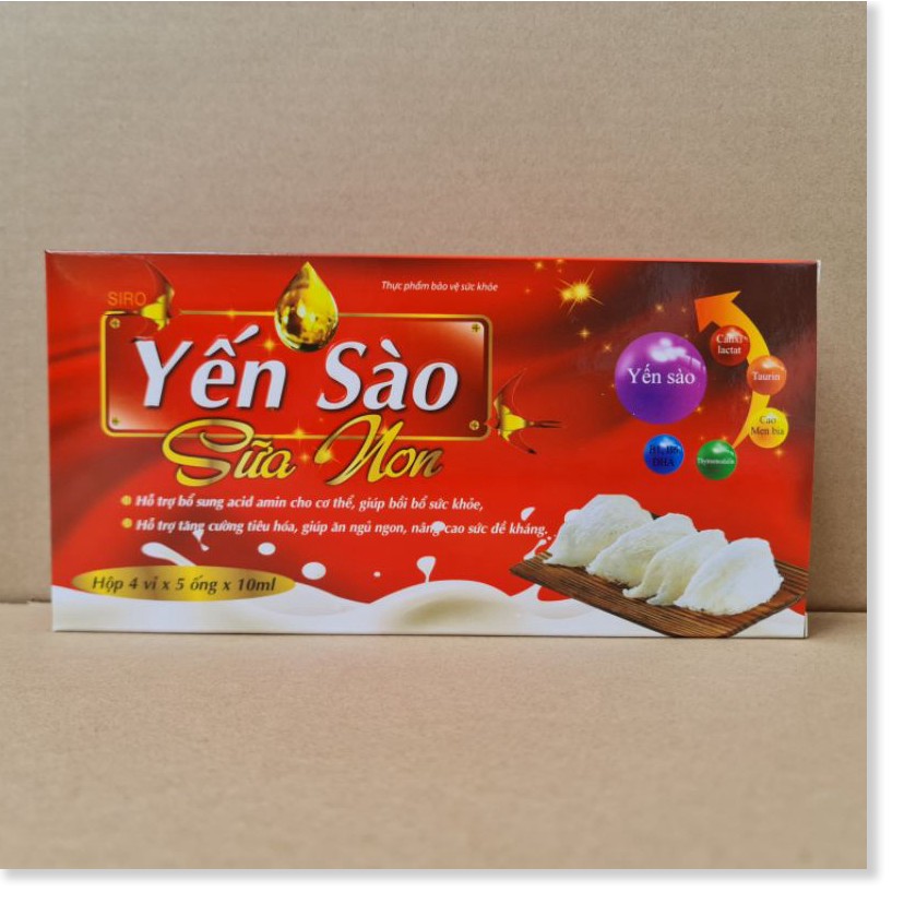 (CHÍNH HÃNG) Yến sào sữa non hỗ trợ tiêu hoá, giúp ăn ngủ ngon, bổ sung vitamin, khoáng chất cho cơ thể, tăng cường sức