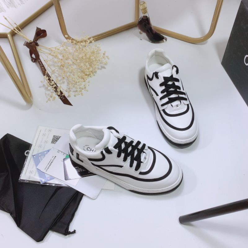 B(ẢNH THẬT) Giày Thể Thao Trắng Da Mềm Êm Fullbox Bill Túi Cao Cấp