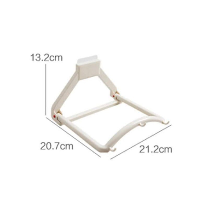 Giá treo chậu rửa dán tường có 3 móc tiện dụng 13.2x20.7x21.2,,,