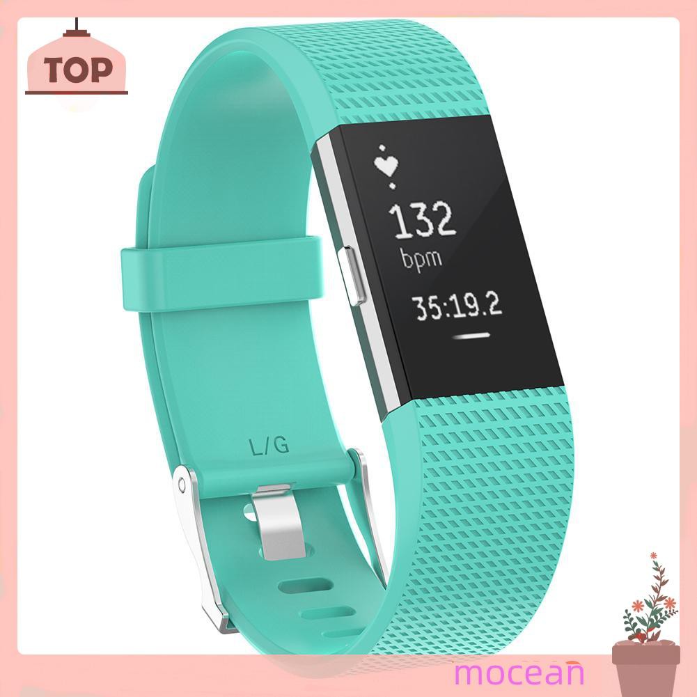 Dây Đeo Thay Thế Chất Liệu Silicon Thiết Kế Nhiều Lỗ Thời Trang Cho Fitbit Charge 2 N10