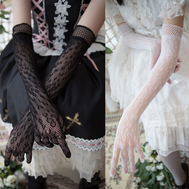 Găng Tay Chống Nắng Siêu Mỏng Co Giãn Chống Tia UV Màu Đen Thời Trang Mùa Hè Cho Nữ