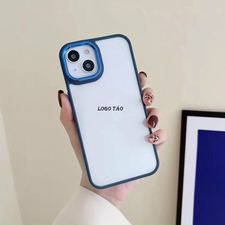 Ốp Lưng Iphone Lưng Cứng Trong Suốt,Chống Ố Viền Màu ip 11,11ProMax,12,12pro,12promax,13,13pro,13promax