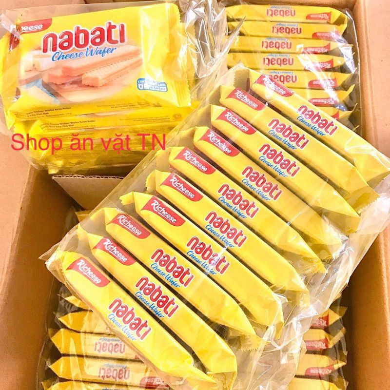 [LỐC 10 GÓI] Bánh xốp nabati phô mai/socola gói 17g