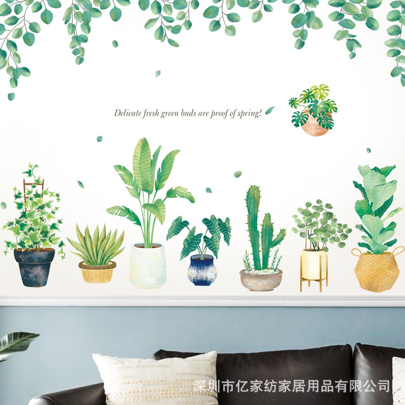 Tranh dán tường 3D Hình nền trồng hoa  KT 116x78cm, Decal trang trí phòng, Miếng dán trang trí phòng khách