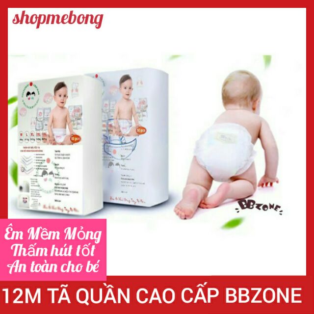 [Dùng Thử ] Tã Quần Cao Cấp BBZONE M12 L12 XL12 XXL12 XXXL12 Có Ảnh Thật Kèm VIDEO