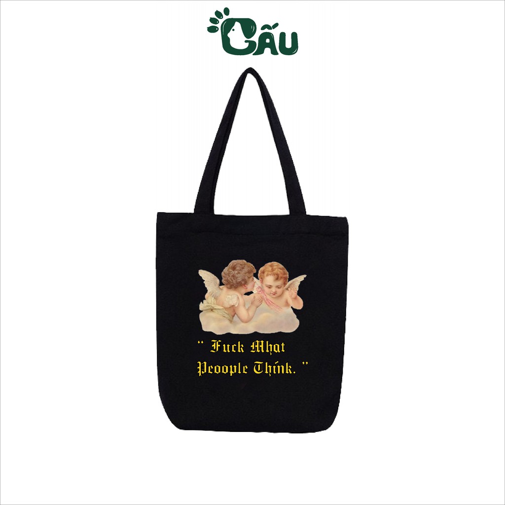 Túi tote Gấu194 vải bố canvas cao cấp mềm mịn - Thiên Thần