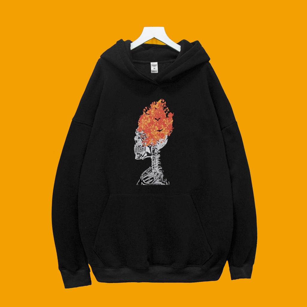 Áo Nỉ Hoodie XƯƠNG LỬA Dogo Store , áo hoodie nam nữ nỉ bông cotton