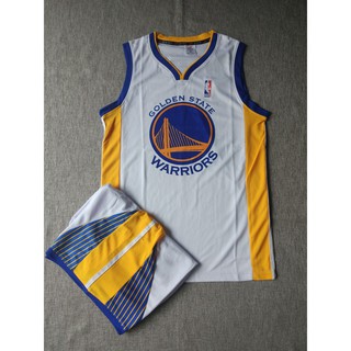 [XẢ 3 NGÀY] Quần áo bóng rổ GOLDEN STATE WARRIORS trắng-siêu chất