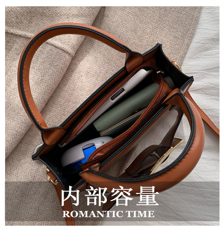 Túi đeo vai IELGY màu trơn thời trang retro cho nữ