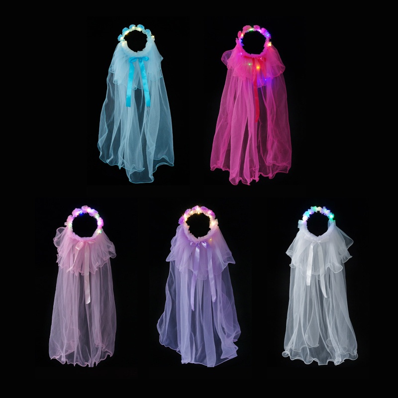 Mạng Che Mặt Đèn Led Cho Cô Dâu