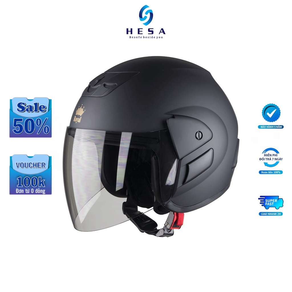 Mũ Bảo Hiểm 3/4 ROYAL M01 Design Chính Hãng
