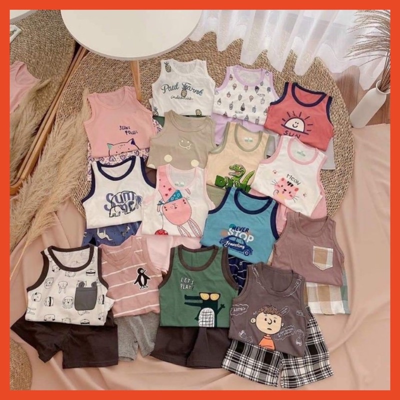 Bộ 3 lỗ quảng châu in hoạ tiết ngộ nghĩnh cho bé trai và bé gái