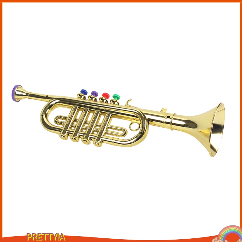 1 Kèn Trumpet W / 3 Phím Màu Vàng Cho Trẻ Em