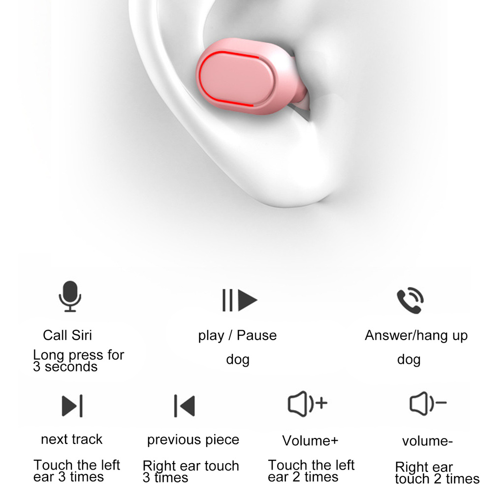 Tai Nghe Nhét Tai Thông Minh A7S Bluetooth 5.0 Kèm Phụ Kiện