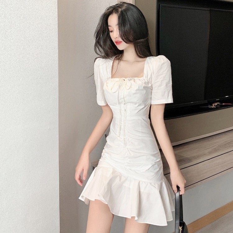 Váy nữ , đầm xòe tay phồng cổ vuông xinh xắn dành cho nữ ATILA SHOP | BigBuy360 - bigbuy360.vn