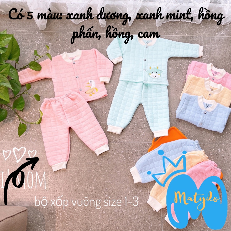 Quần áo sơ sinh bé trai bé gái mùa đông cao cấp chất vải an toàn đồ sơ sinh cho bé Hi Mom cổ tàu SS12