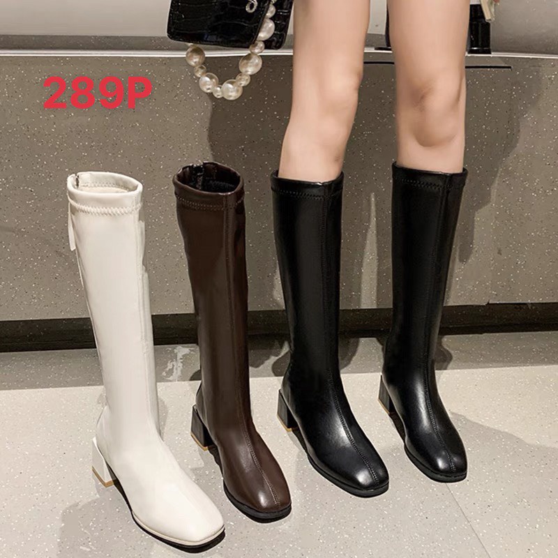 XẢ KHO (S165) Bốt đùi nữ gót 5 phân lót lông (mã 188 - bốt đùi)