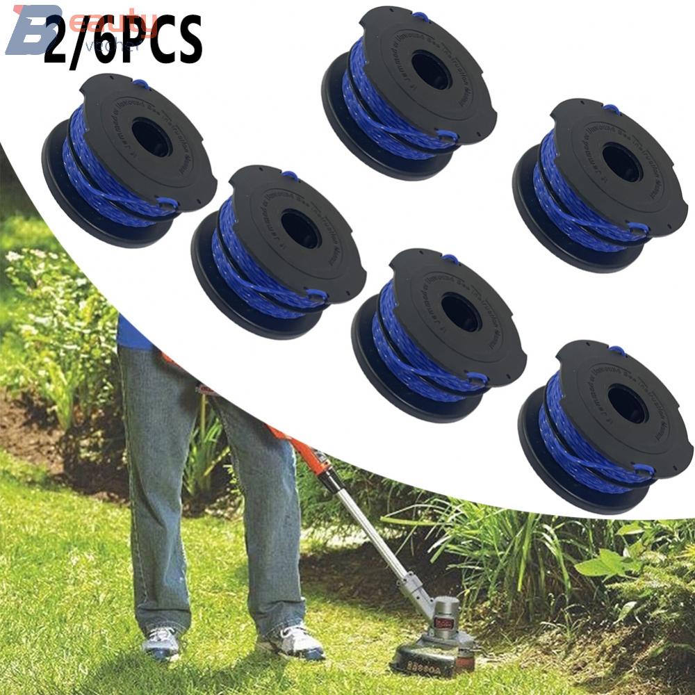 2 / 6 X Dành Cho Đen & Decker Dây Tông Đơ Strimmer Spool & Line GL652 GL653, GL65