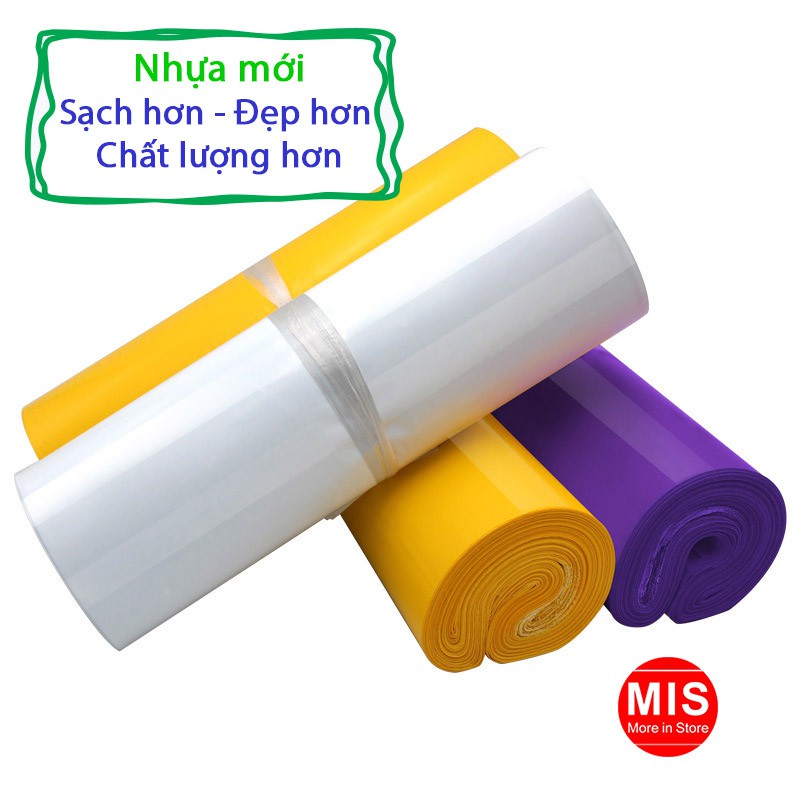 Túi đóng hàng nhựa mới PE màu trắng (chuyên dụng, bảo mật, chống nước) size 17*30 cm