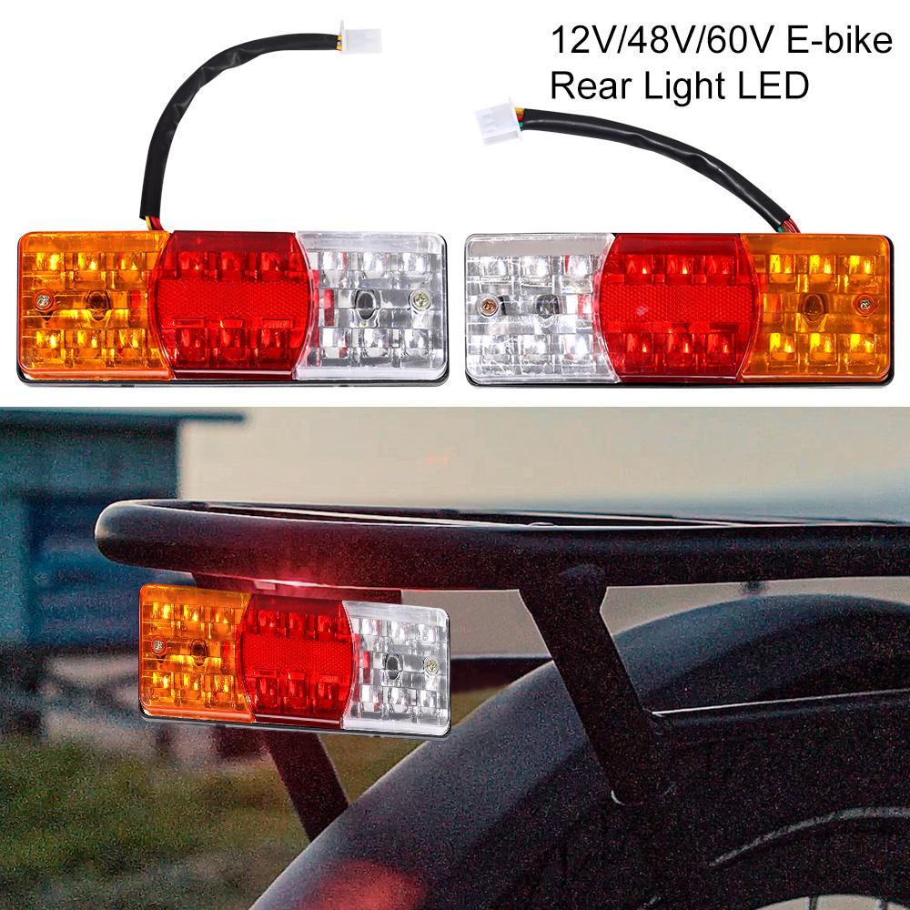 ZAIJIE24 Đèn Cảnh Báo An Toàn Chống Thấm Nước Gắn Phía Sau Xe Đạp Điện