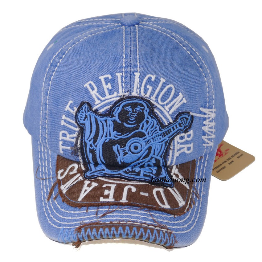 Nón kết ông địa cao cấp mũ lưỡi trai True Religion nón ông địa giá rẻ vải jean bền, sang trọng