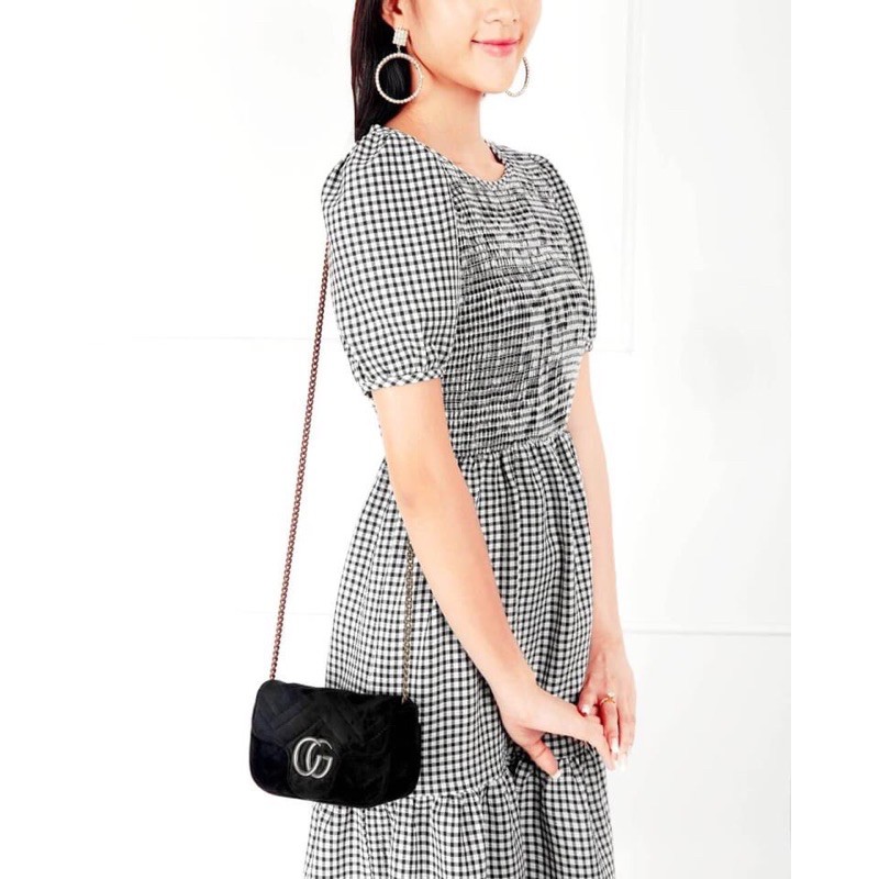 Đầm Caro Smocking M.S