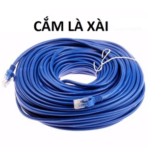 Dây mạng cat6 bấm sẵn 2 đầu 70 mét 80m 90m 100m 130m - đại lý dây mạng bấm sẵn 2024 new - dây màu trắng