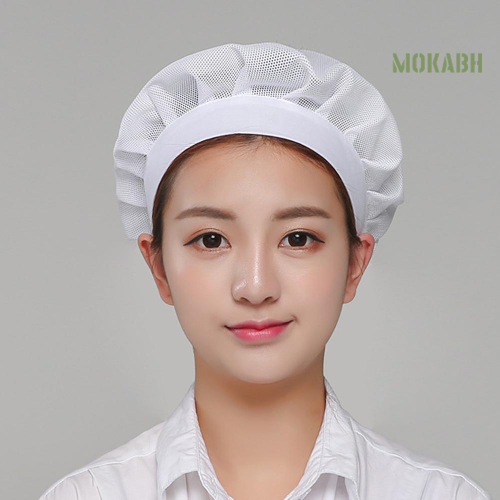 [Mũ &amp; Nón] Mũ Đầu Bếp Phối Lưới Thoáng Khí Có Thể Điều Chỉnh Unisex Nhà Máy / Nhà Bếp