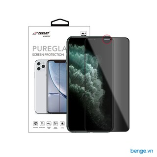 Dán cường lực iPhone 11 Pro Max/iPhone 11 Pro/iPhone 11 Zeelot PureGlass Full chống bụi loa thoại