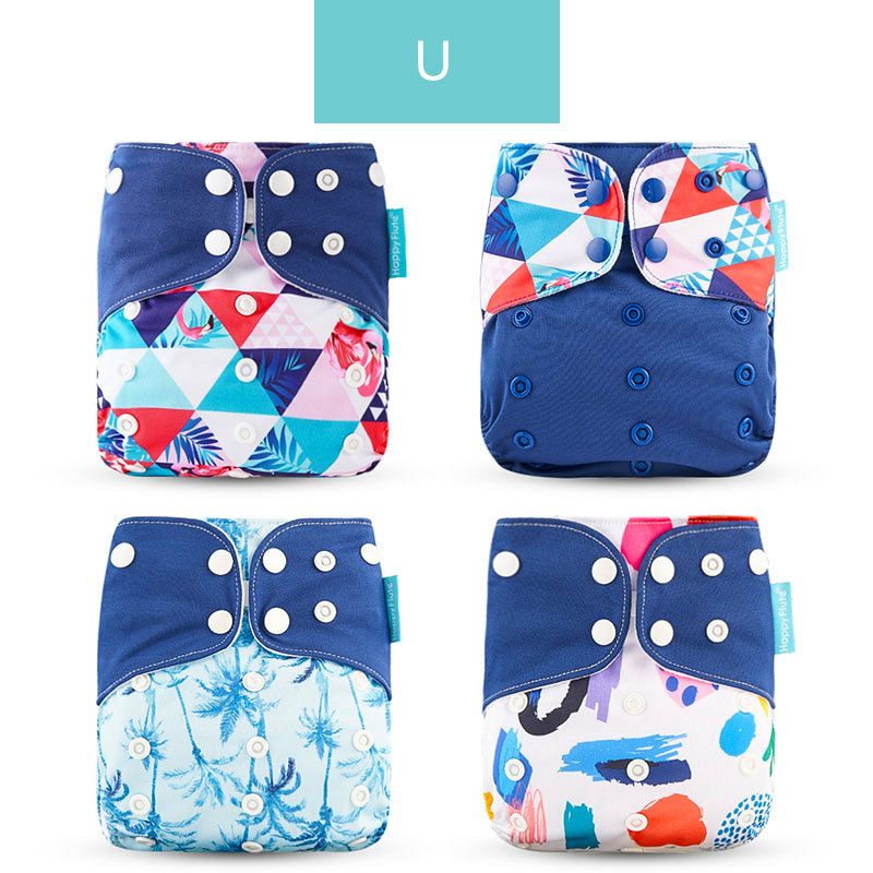 Bỉm vải / tã vải Happy Flute siêu thoáng 1 size AIO cho bé sơ sinh đến hơn 24 tháng - MIE Shop Momy Baby