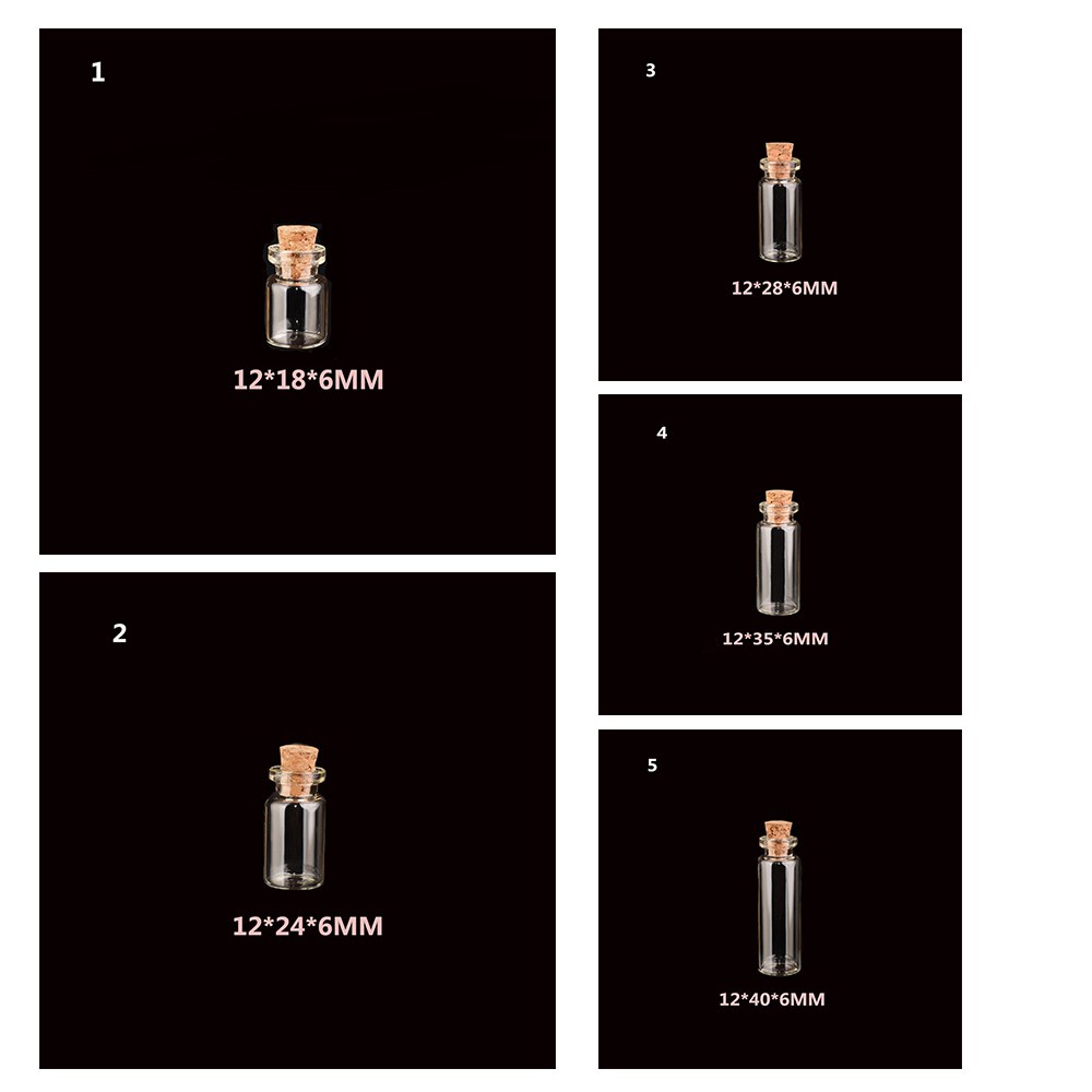 Daphne Lọ Thủy Tinh Nhỏ Trong Suốt Đựng Điều Ước