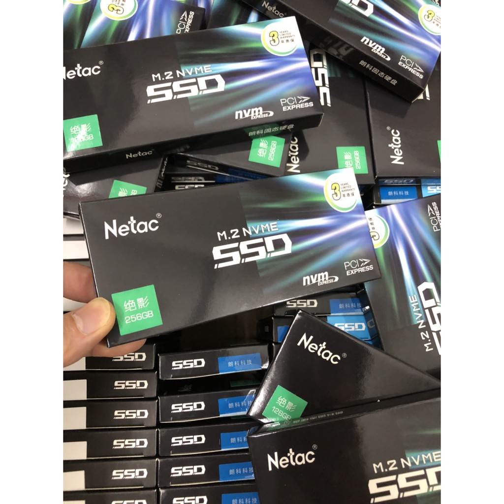 SSD M.2 2280 NVMe PCIe 256GB 240GB 128GB Netac Pro Gen3x4 - Mới Bảo hành 36 tháng