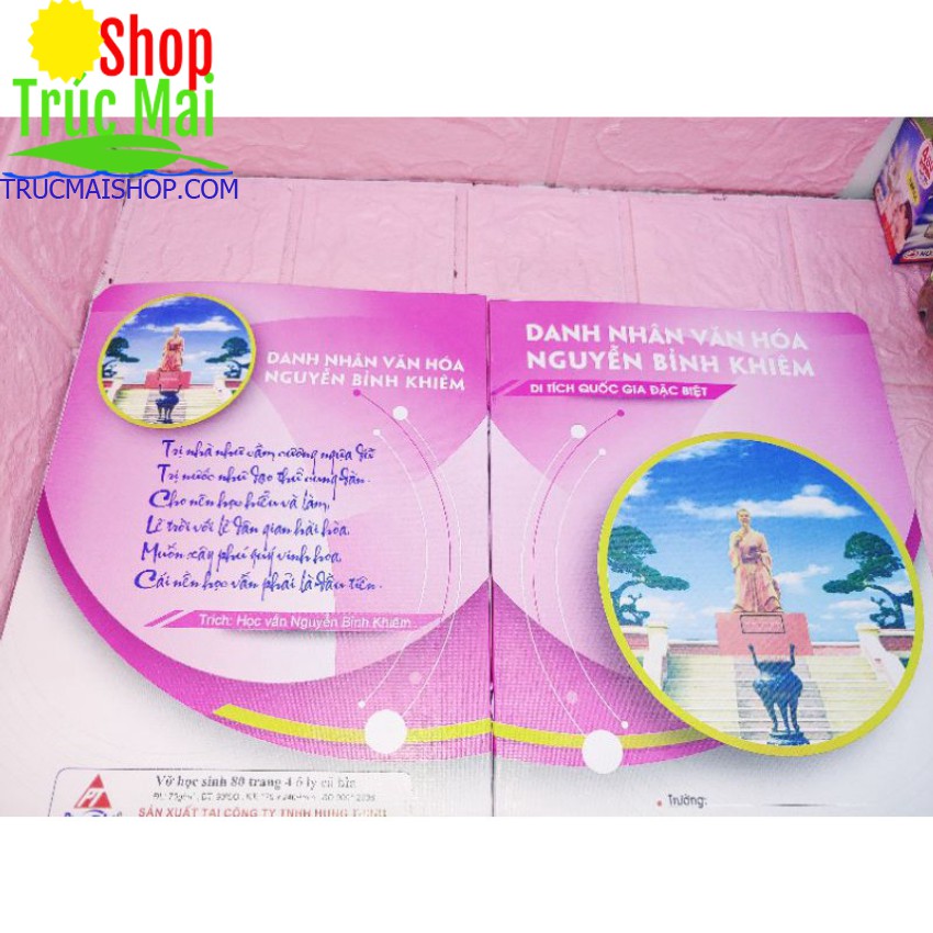 Vở kẻ ngang Trạng Trình Nguyễn Bỉnh Khiêm - 80 trang