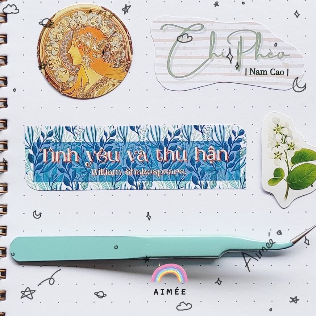 CŨ - Sticker nhãn dán văn học 11, tiêu đề văn học 11, ngữ văn 11| AIMÉE