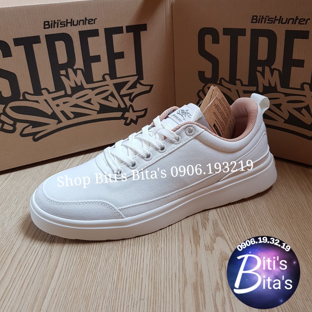 Giầy nam Bitis Hunter Street  Dusty White DSMH01300 - trắng