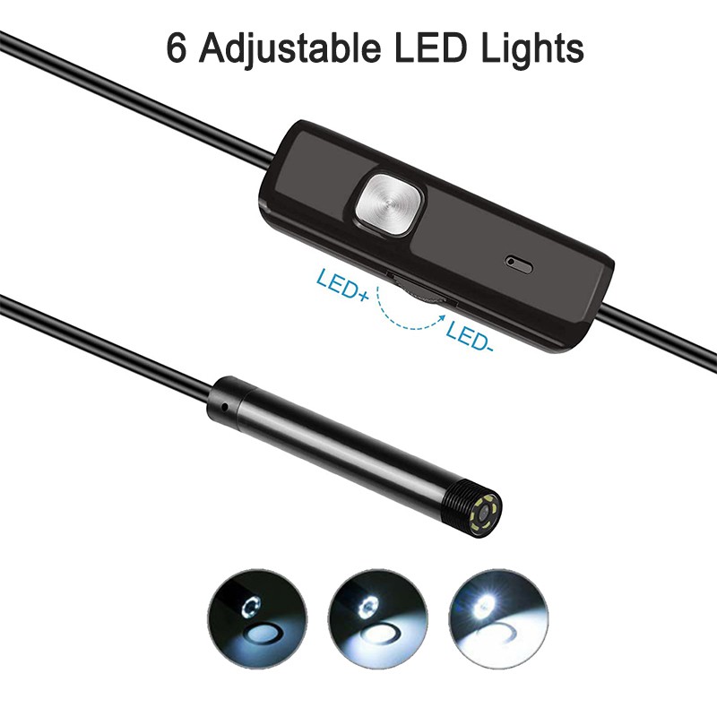 [ Camera Mini ] Camera Nội Soi Chống Nước 3 Trong 1 Cổng Usb 7mm | BigBuy360 - bigbuy360.vn